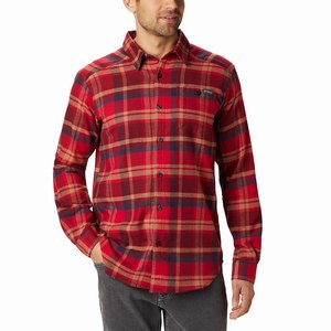 Columbia Camisas Casuales Cornell Woods™ Flannel Hombre Rojos (248ITOUAY)